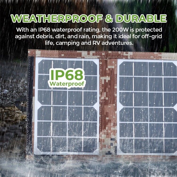 156.75mmx156.75mm Tamanho da célula 6W painel solar portátil e dobrável para acampamento ao ar livre