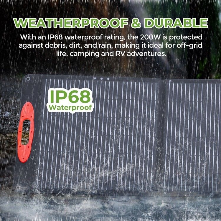 Material de superfície de ETFE 60w 120w 200w 360w painel solar dobrável com suporte OEM/ODM