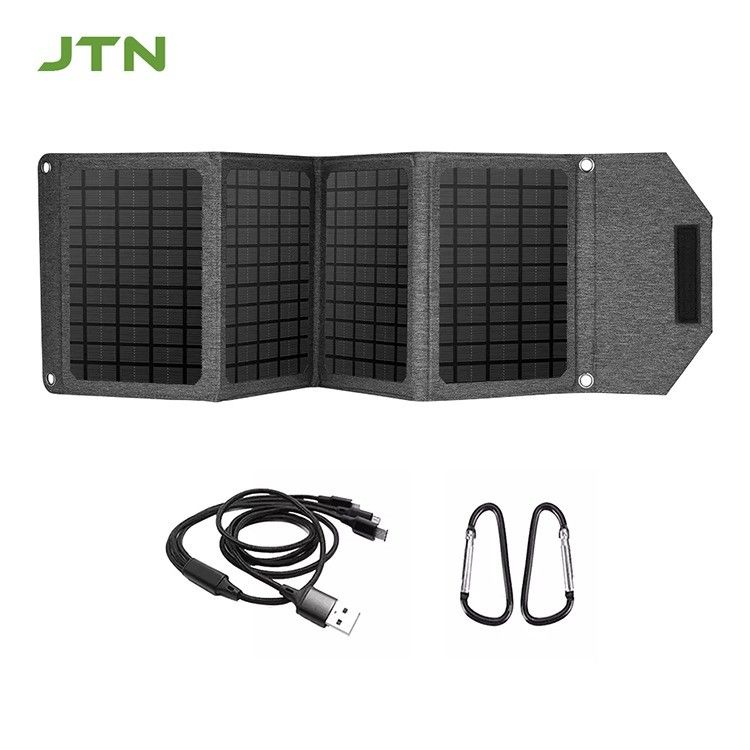 Tecnologia MPPT Carregador Solar Portátil 24w Painel Solar dobrável para carregamento de telefone