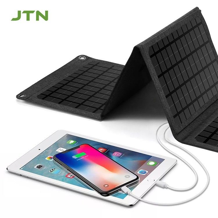 Tecnologia MPPT Carregador Solar Portátil 24w Painel Solar dobrável para carregamento de telefone
