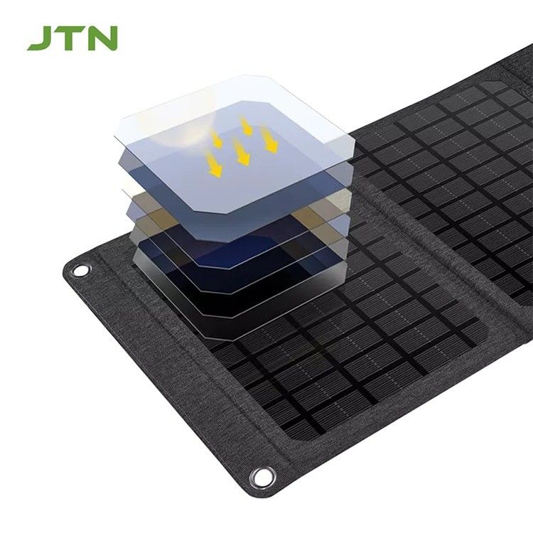 Tecnologia MPPT Carregador Solar Portátil 24w Painel Solar dobrável para carregamento de telefone