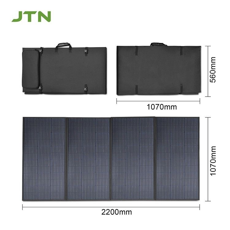 Estação de energia RV Cobertura solar com painel dobrável de 400W e saídas tipo-C/USB