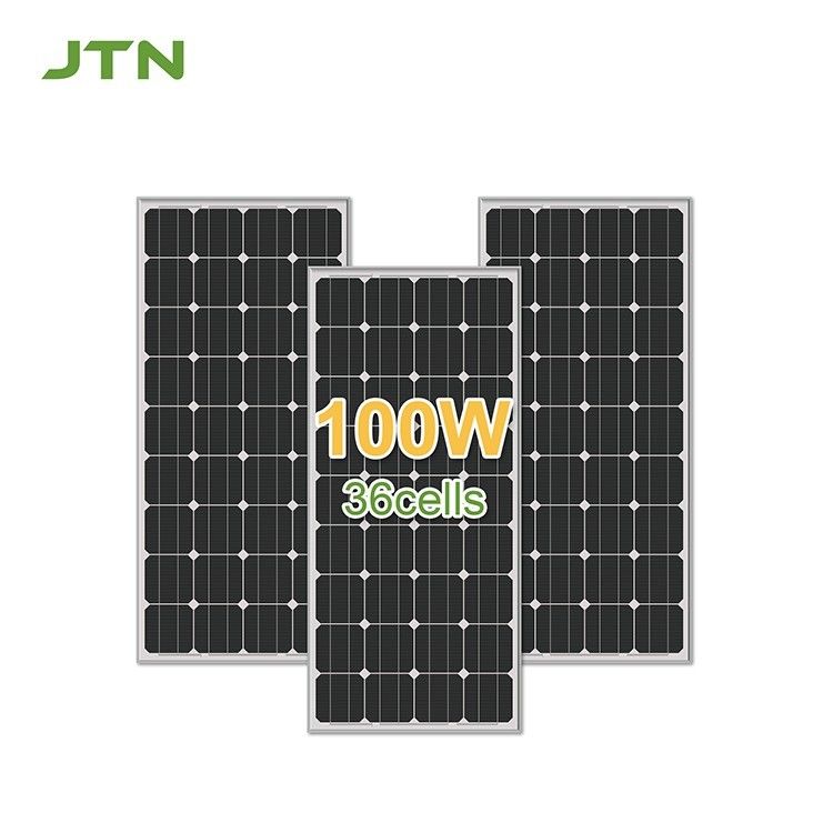Painel pequeno 50W 70W 100W Painel solar Painéis de telhas pretas para sistema pequeno 12V 48V