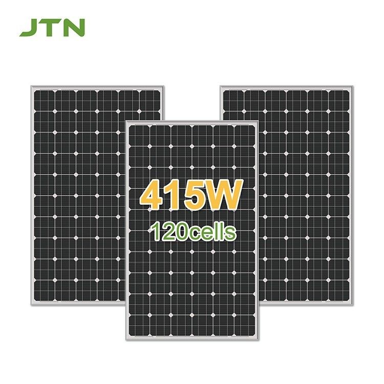 12 anos de fabricação painel solar de 415Wp para personalização logotipo impressão e energia doméstica