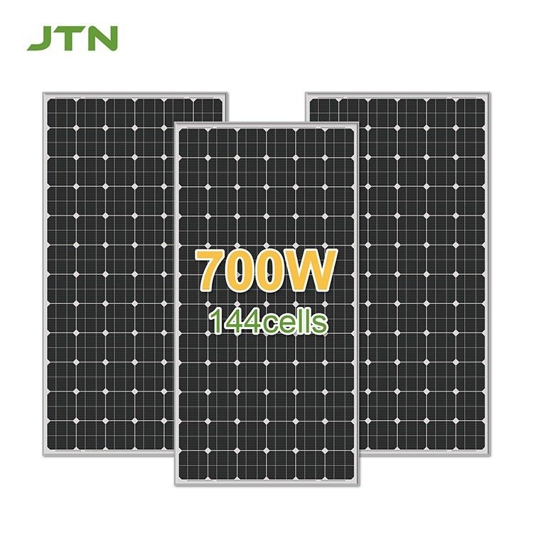 12 anos de fabricação HJT módulo solar painel de células fotovoltaicas solar 700w 210mm painel solar de alta potência
