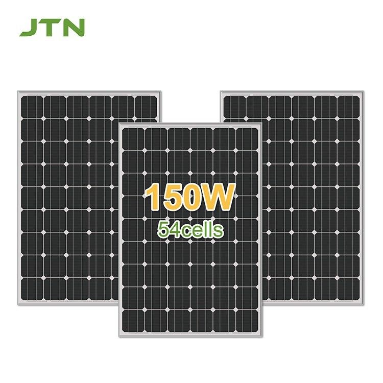 18V 24V Celular monocristalino preto Painéis fotovoltaicos de filme fino 150W 160W 170W 180W
