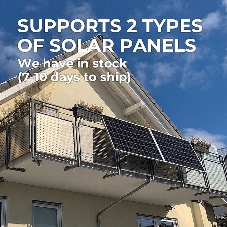 400wp 600wp 800wp Plug and Play Balcão Sistema solar 230v Saída para fácil montagem no telhado